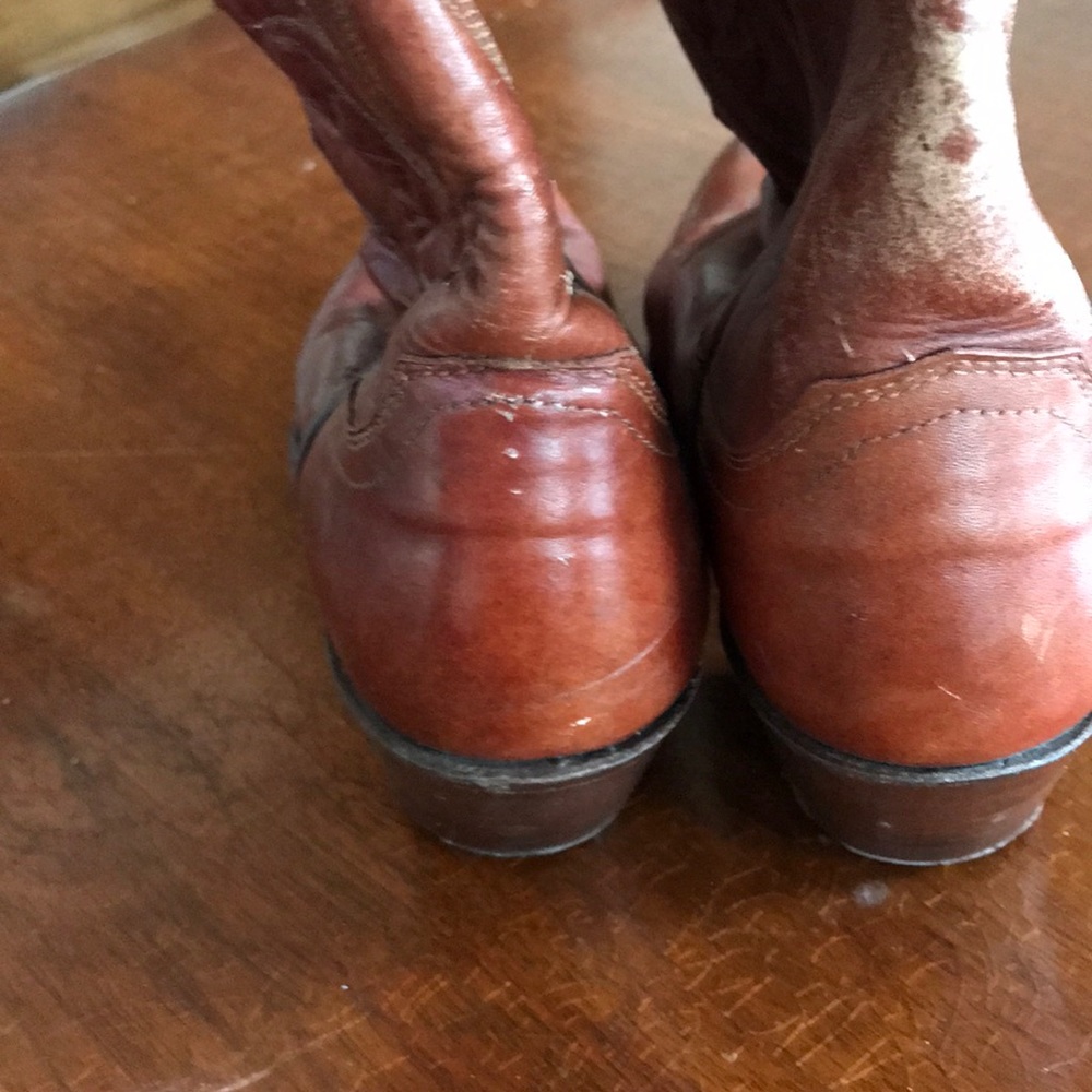 Vtg Justin style Cowboy boots Sz 7 - Picture 4 of 8